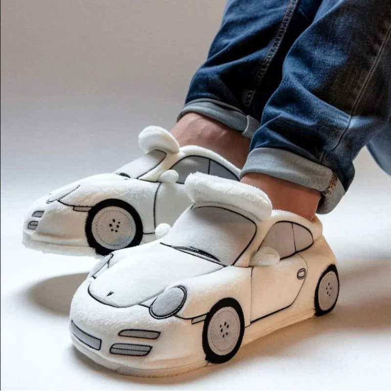 Racing Car Plush Slippers Zagiz