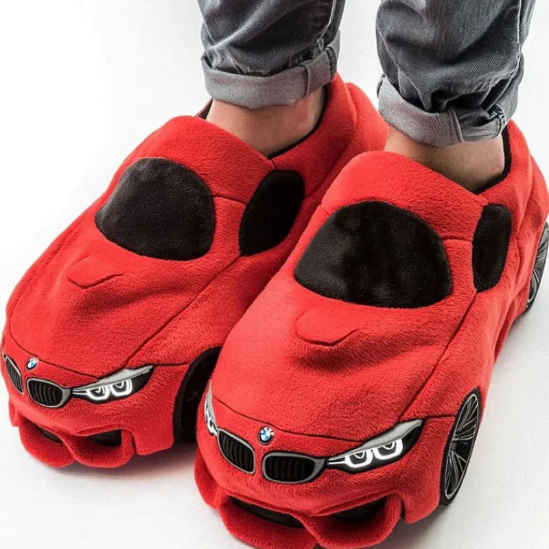 Racing Car Plush Slippers Zagiz