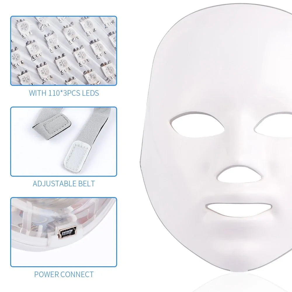 7 Colors LED Photon Therapy Facial Mask Zagiz