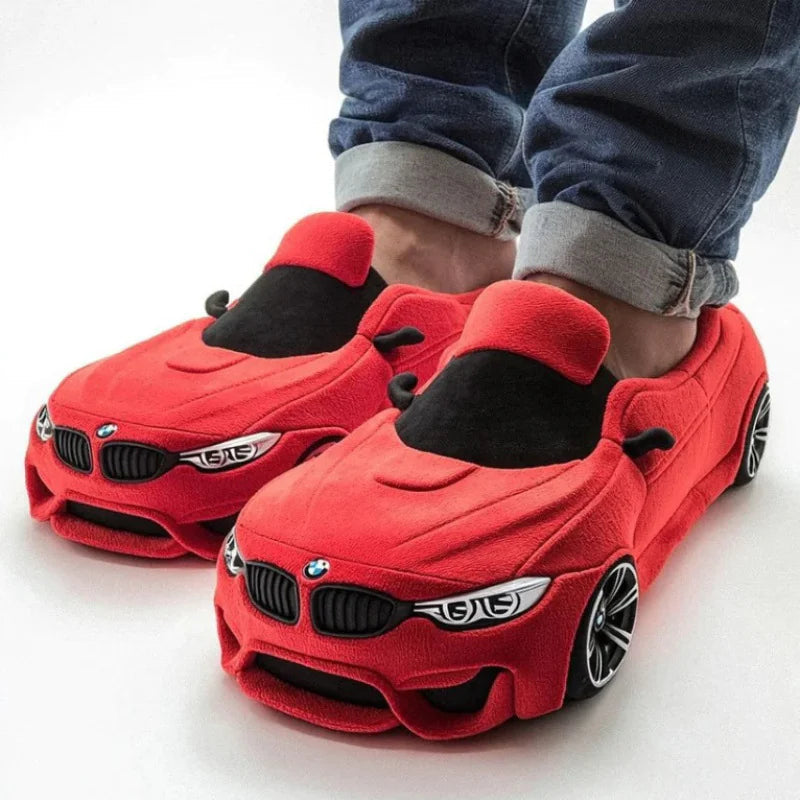 Racing Car Plush Slippers Zagiz