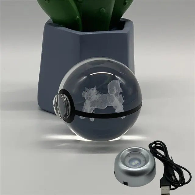 Pokémon Magic with Our 3D Laser Engraved Crystal Ball Zagiz