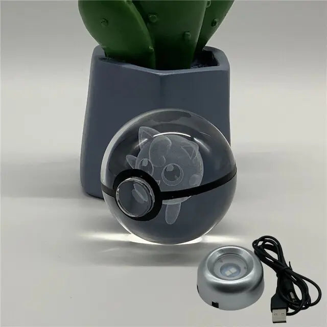 Pokémon Magic with Our 3D Laser Engraved Crystal Ball Zagiz