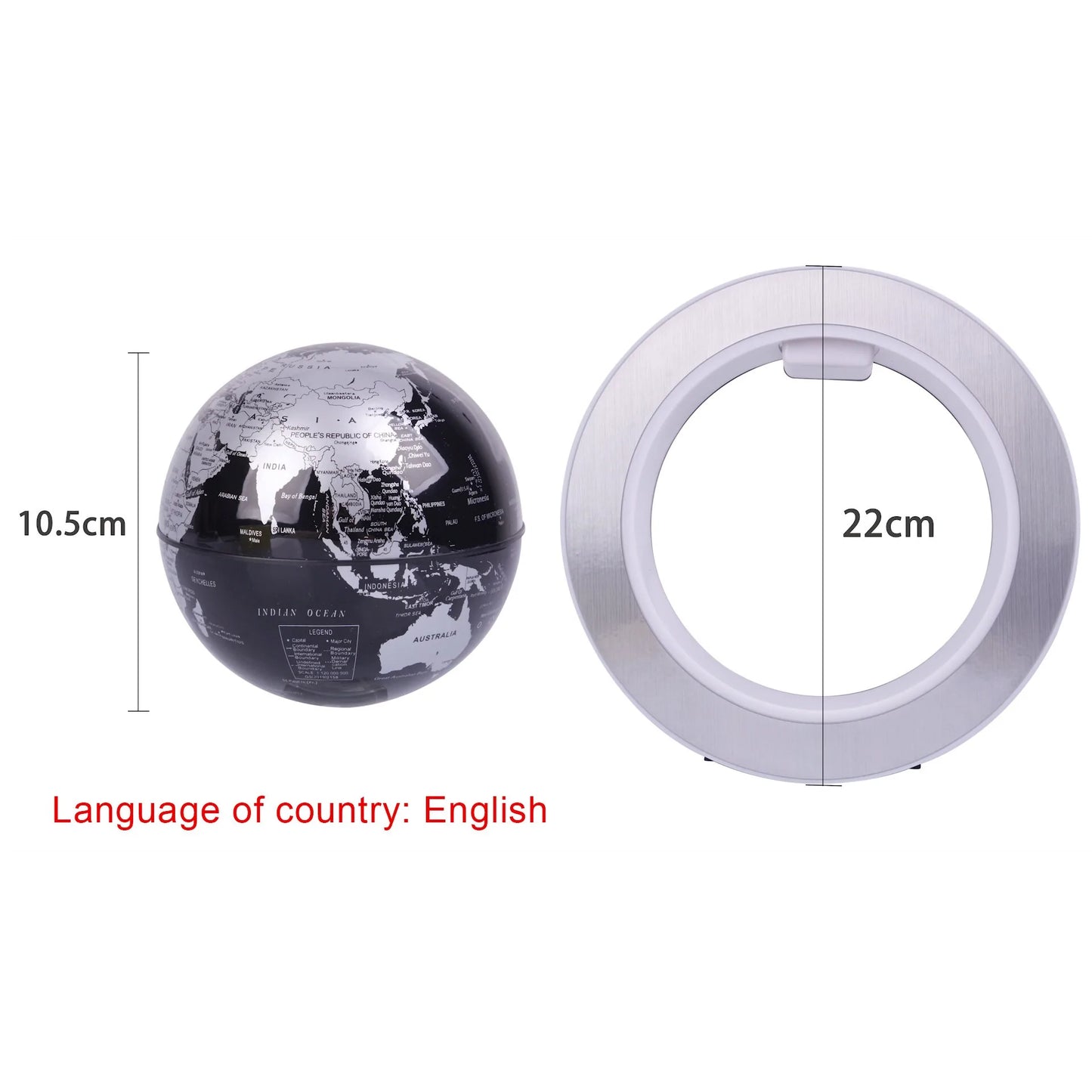 Magnetic Levitation Floating Globe Led Night Light Zagiz
