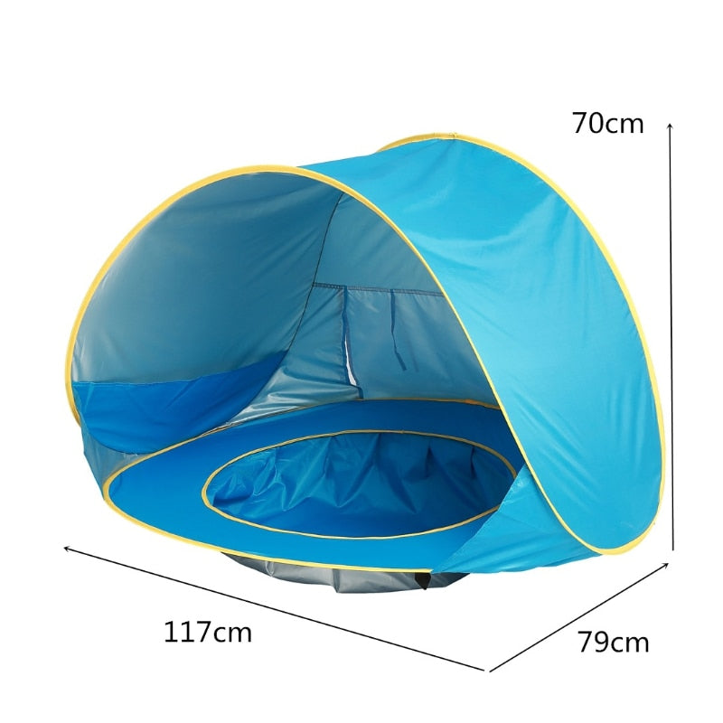 Baby Beach Tent Waterproof Pop Up with Pool Zagiz