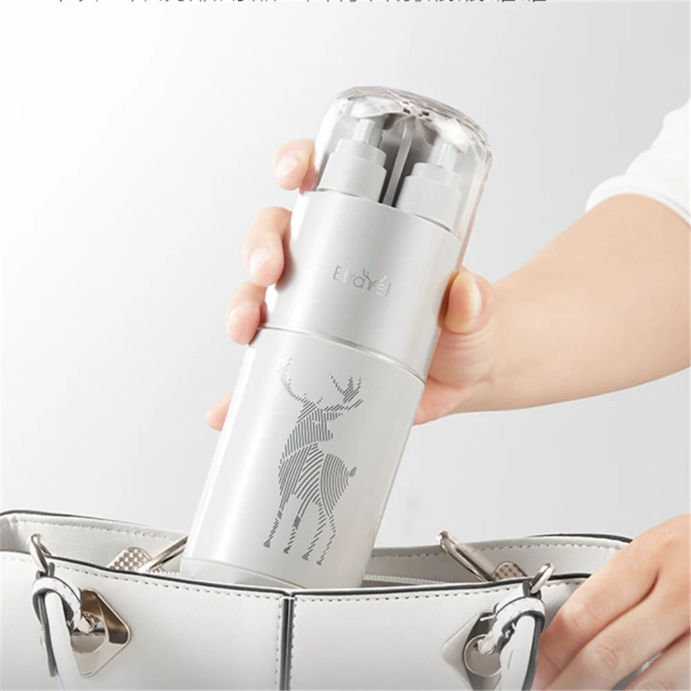 Portable Travel Wash Set Toothpaste Shampoo Storage Bottle Bathroom Multifunction Creative Travel Cup Toothbrush Organizer Box Zagiz