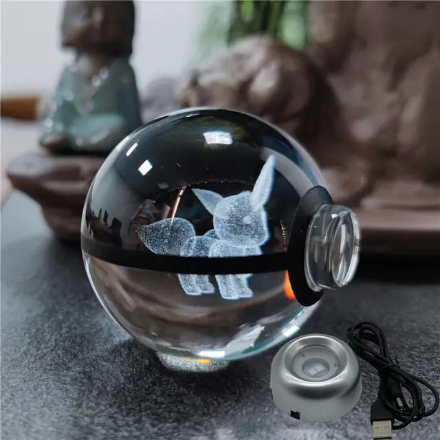 Pokémon Magic with Our 3D Laser Engraved Crystal Ball Zagiz