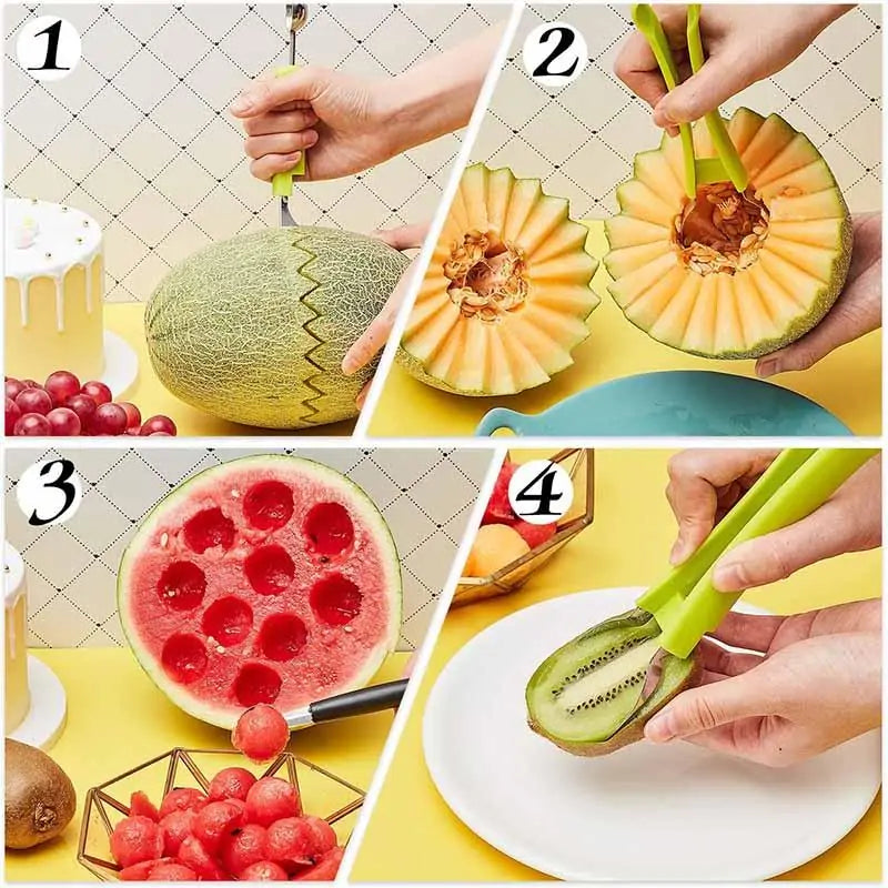 4 in 1 Fruit Carving Knife Cutter Zagiz