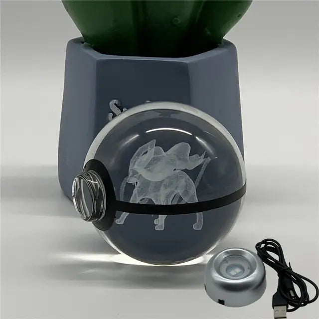 Pokémon Magic with Our 3D Laser Engraved Crystal Ball Zagiz