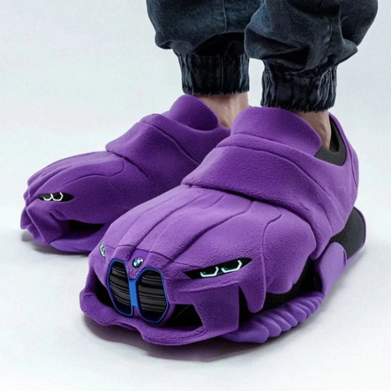 Racing Car Plush Slippers Zagiz