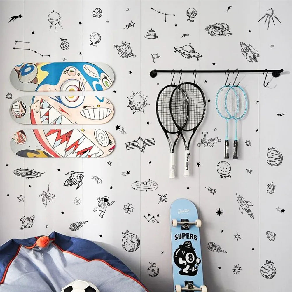 Universe Theme Pattern Wall Sticker