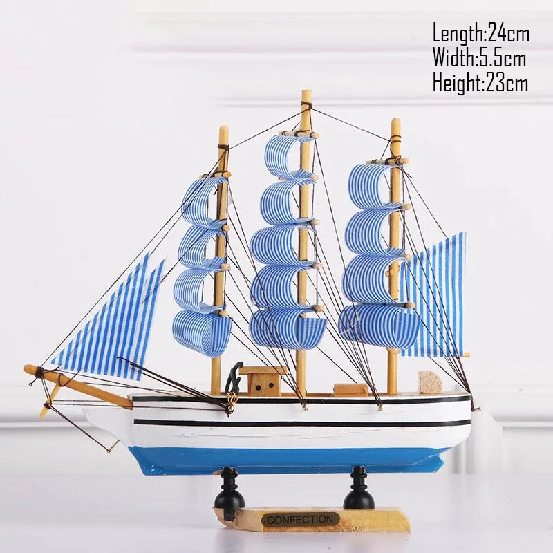 Simulation pirate boat Room Ornaments,Handmade Wooden Ship,Home Decoration,Study Office Decoration,Children's Day,Birthday Gift Zagiz