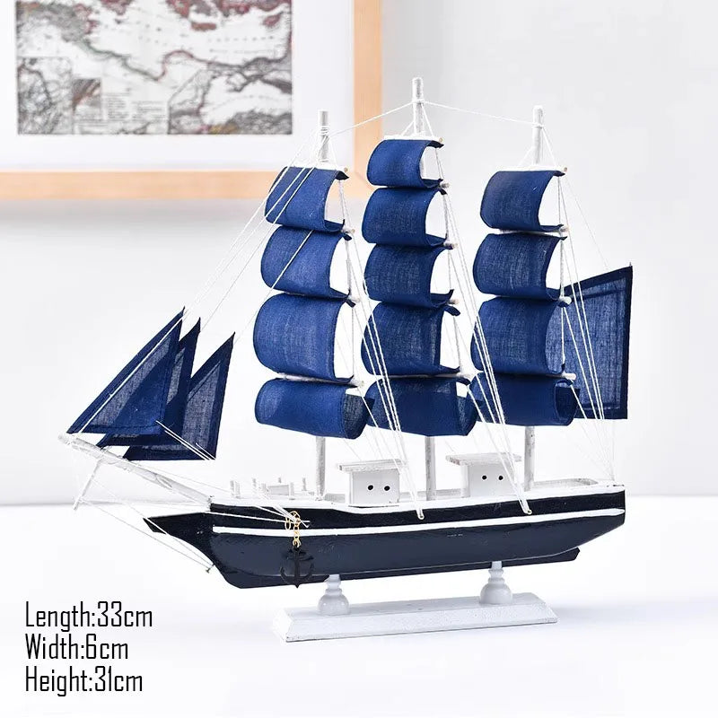 Simulation pirate boat Room Ornaments,Handmade Wooden Ship,Home Decoration,Study Office Decoration,Children's Day,Birthday Gift Zagiz