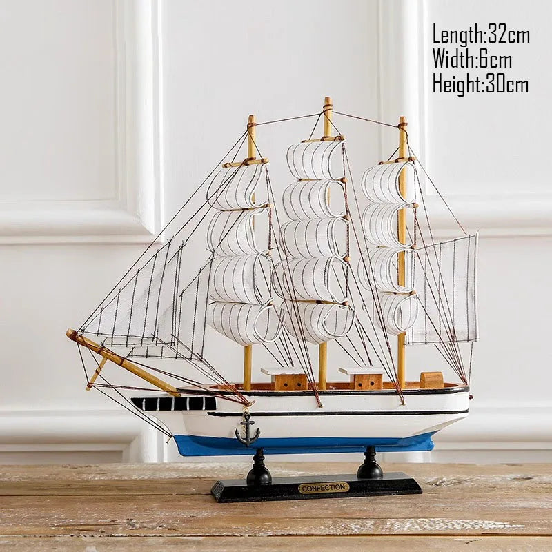 Simulation pirate boat Room Ornaments,Handmade Wooden Ship,Home Decoration,Study Office Decoration,Children's Day,Birthday Gift Zagiz