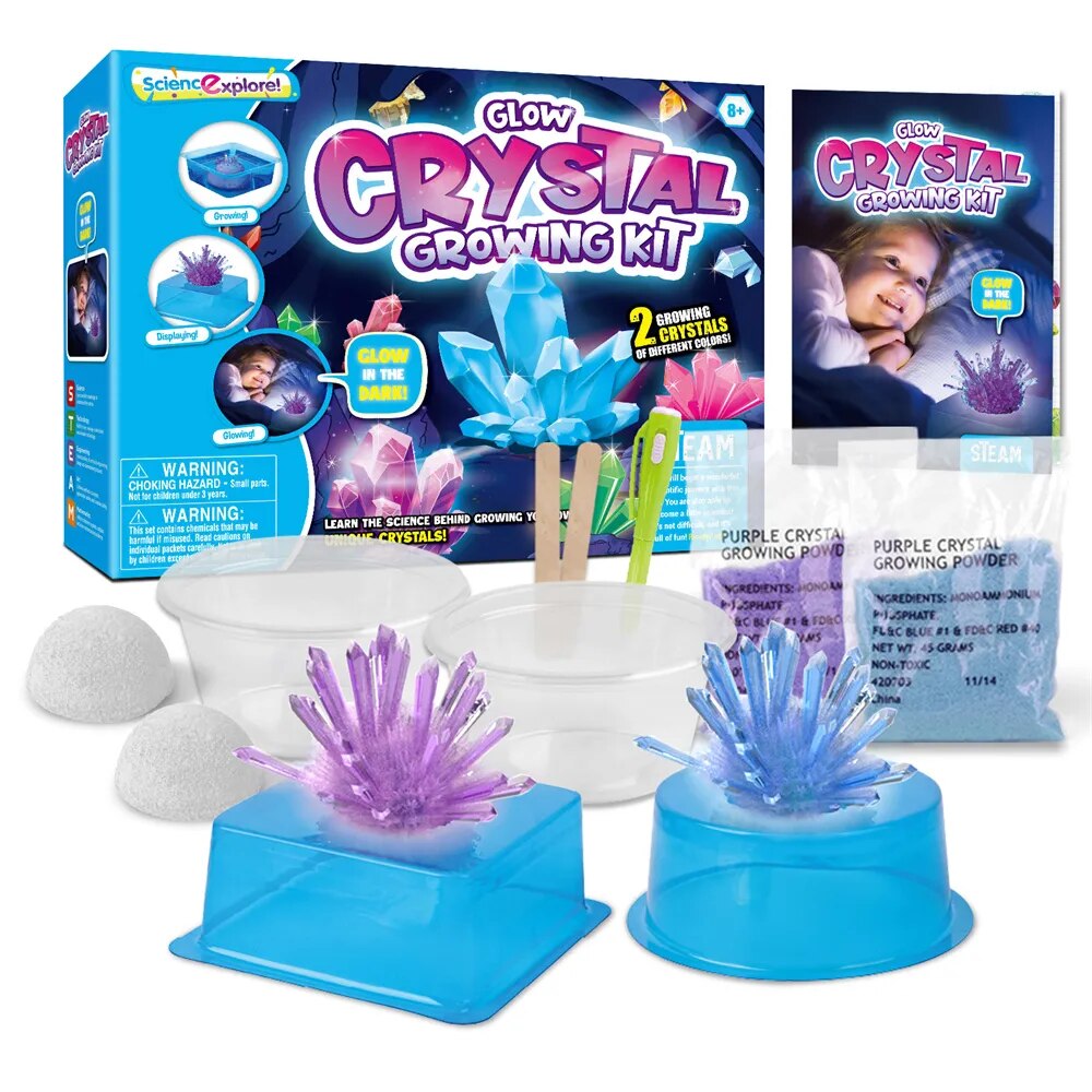 DIY Handmade Glow Crystal Planting Crystallization Chemical Experiment Set For Kids Zagiz