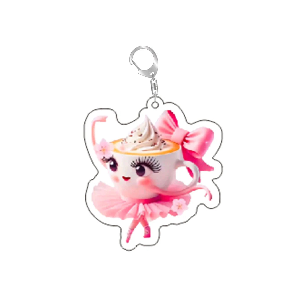 Italian Brainrot Funny Acrylic Animal Keychains Ring Bag Car Women Men Jewelry Children Pendant Jewelry Accessory Fan Love Gifts Zagiz