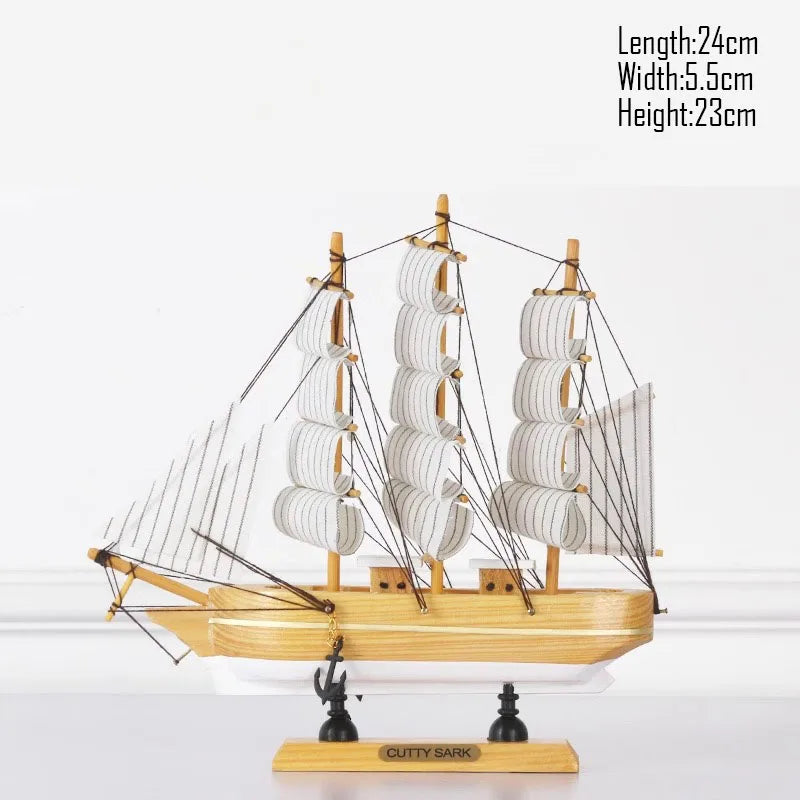 Simulation pirate boat Room Ornaments,Handmade Wooden Ship,Home Decoration,Study Office Decoration,Children's Day,Birthday Gift Zagiz