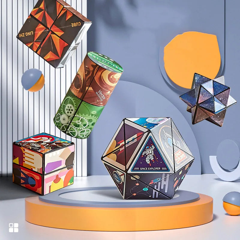 Shape Shifting Box Geometric Changeable Magnetic Magic Cube Zagiz