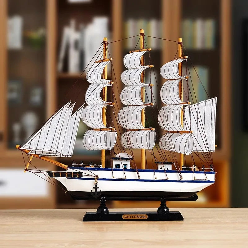 Simulation pirate boat Room Ornaments,Handmade Wooden Ship,Home Decoration,Study Office Decoration,Children's Day,Birthday Gift Zagiz