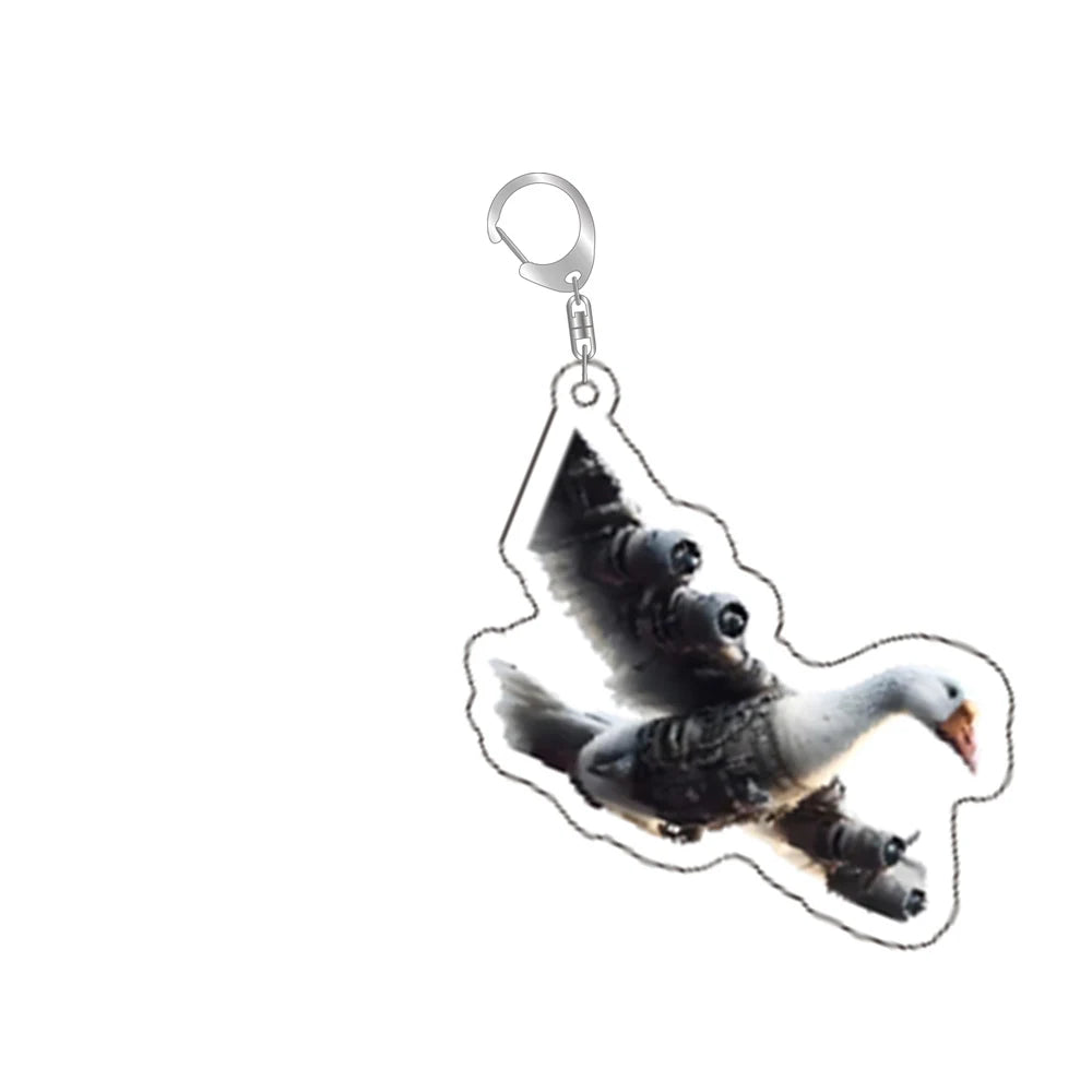 Italian Brainrot Funny Acrylic Animal Keychains Ring Bag Car Women Men Jewelry Children Pendant Jewelry Accessory Fan Love Gifts Zagiz