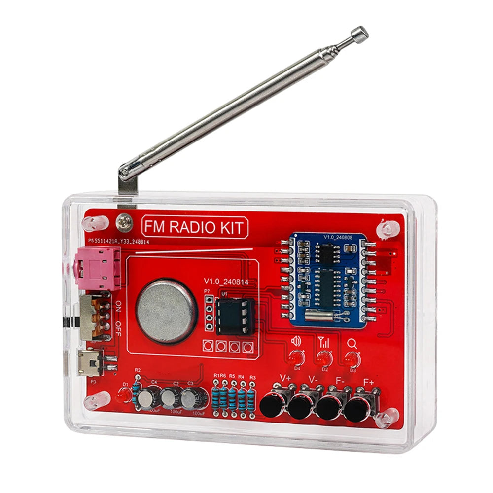 DIY FM Radio RDA5807 87-108MHZ FM Radio DIY Kit Welding Practice Parts DIY Soldering Project Practice Solder Zagiz