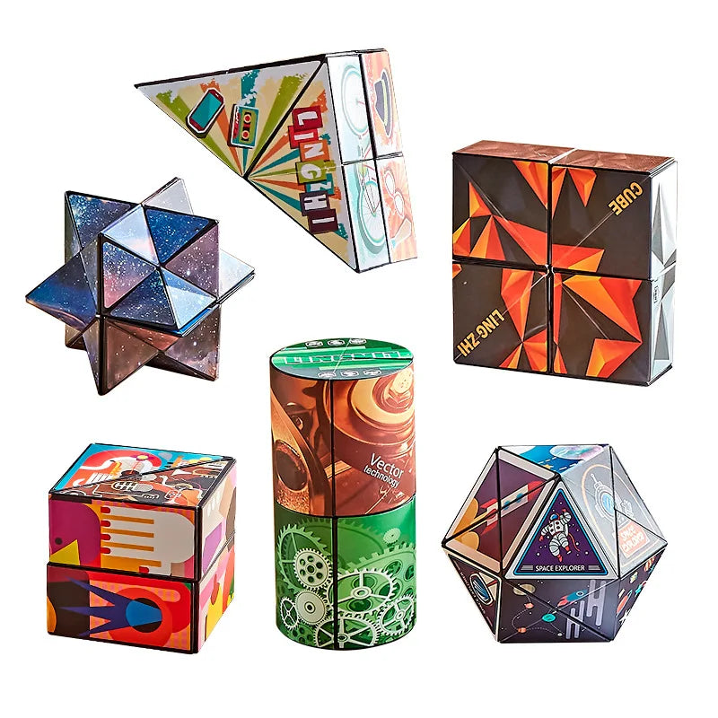 Shape Shifting Box Geometric Changeable Magnetic Magic Cube Zagiz