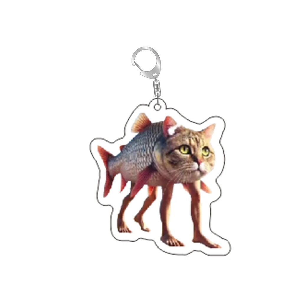 Italian Brainrot Funny Acrylic Animal Keychains Zagiz
