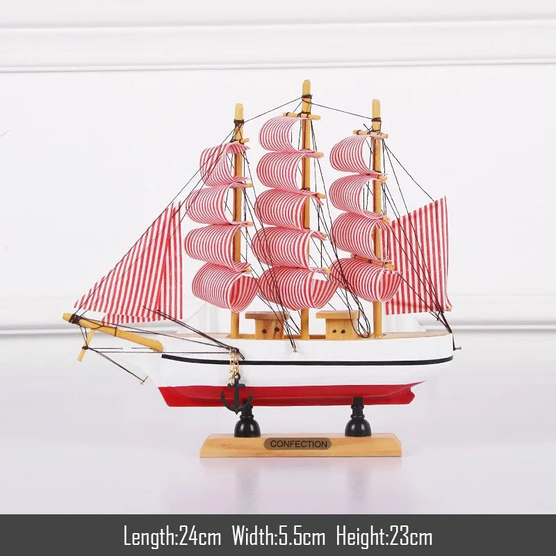 Simulation pirate boat Room Ornaments,Handmade Wooden Ship,Home Decoration,Study Office Decoration,Children's Day,Birthday Gift Zagiz