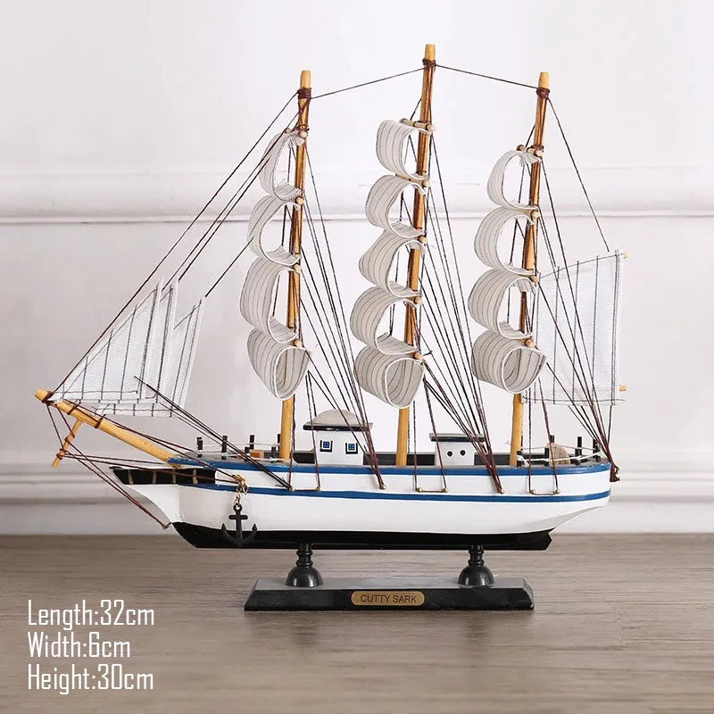 Simulation pirate boat Room Ornaments,Handmade Wooden Ship,Home Decoration,Study Office Decoration,Children's Day,Birthday Gift Zagiz