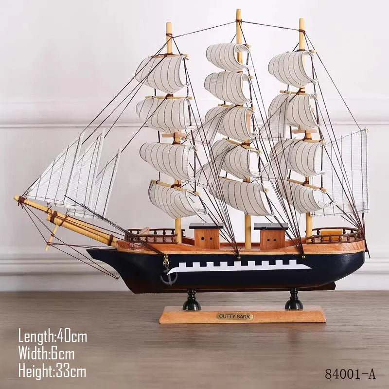 Simulation pirate boat Room Ornaments,Handmade Wooden Ship,Home Decoration,Study Office Decoration,Children's Day,Birthday Gift Zagiz