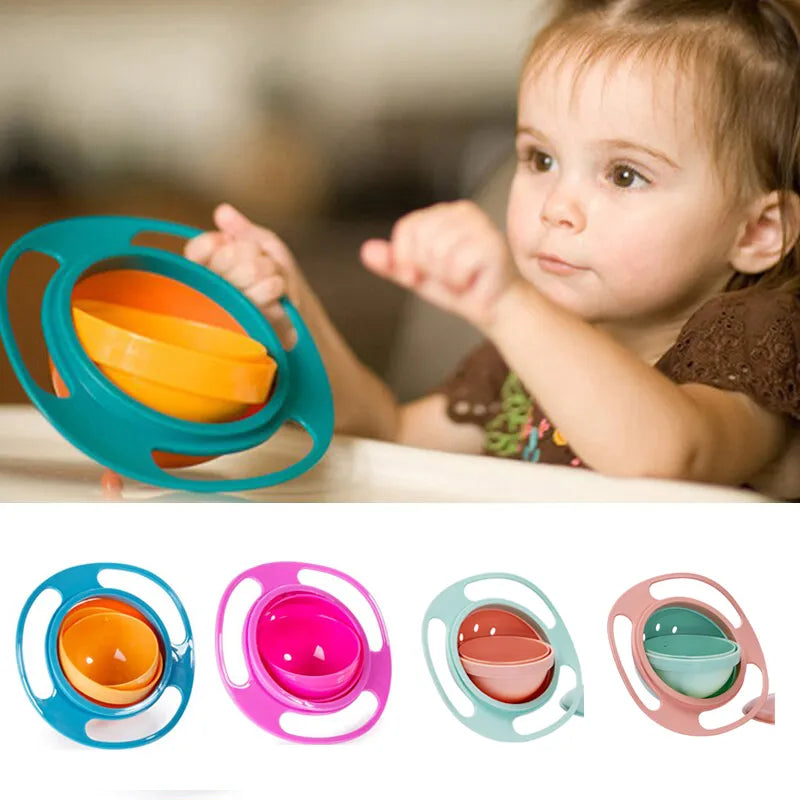 Gyro Bowl Children Rotary Balance Feeding Dish Zagiz
