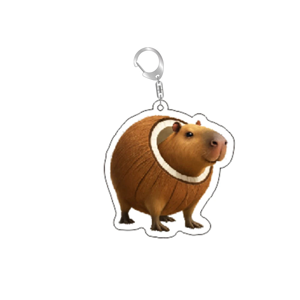 Italian Brainrot Funny Acrylic Animal Keychains Ring Bag Car Women Men Jewelry Children Pendant Jewelry Accessory Fan Love Gifts Zagiz