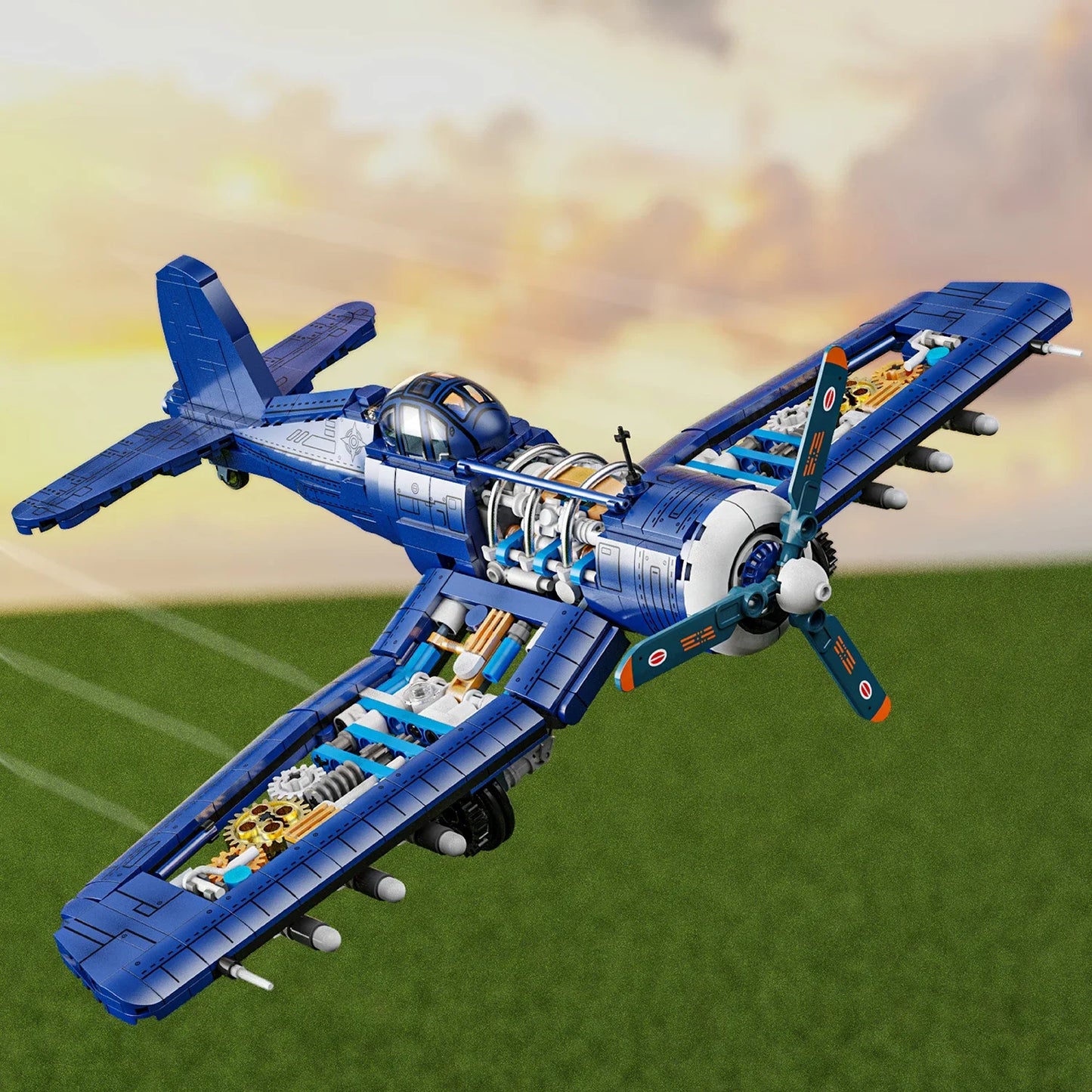 Airplane Model Building Block Set