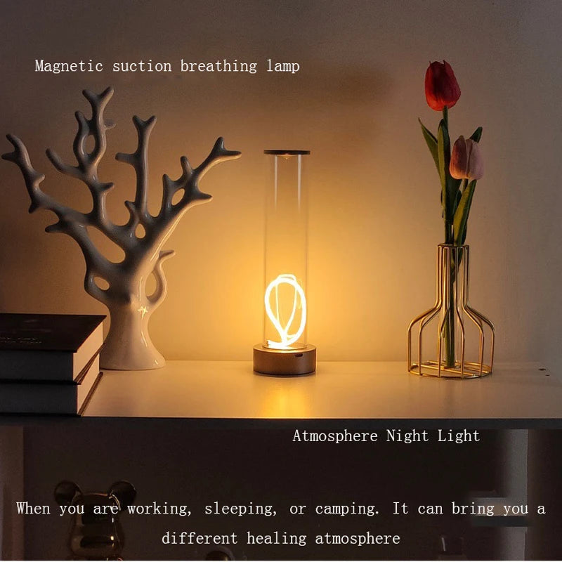 New Magnetic Suction Light With Three Brightness Levels, LED Ambient Light With Adjustable Outdoor Magnetic Suction Light Zagiz