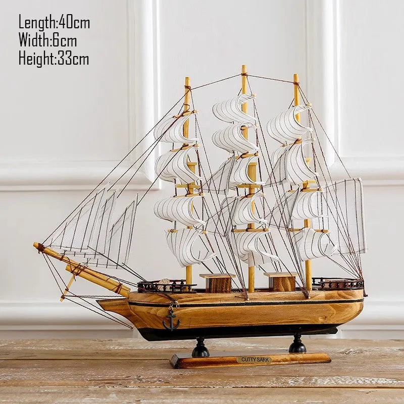 Simulation pirate boat Room Ornaments,Handmade Wooden Ship,Home Decoration,Study Office Decoration,Children's Day,Birthday Gift Zagiz