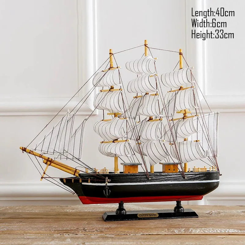 Simulation pirate boat Room Ornaments,Handmade Wooden Ship,Home Decoration,Study Office Decoration,Children's Day,Birthday Gift Zagiz