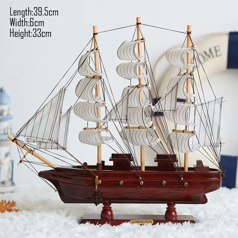 Simulation pirate boat Room Ornaments,Handmade Wooden Ship,Home Decoration,Study Office Decoration,Children's Day,Birthday Gift Zagiz