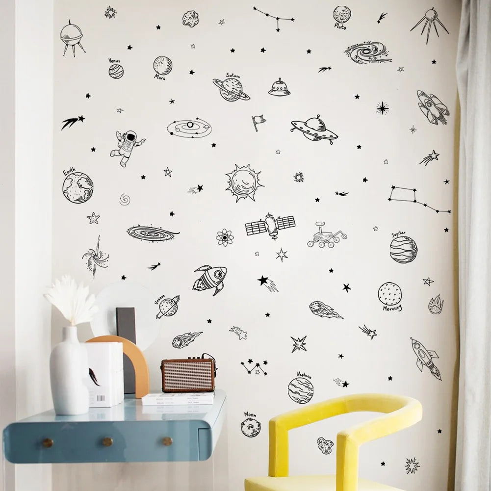 Universe Theme Pattern Wall Sticker