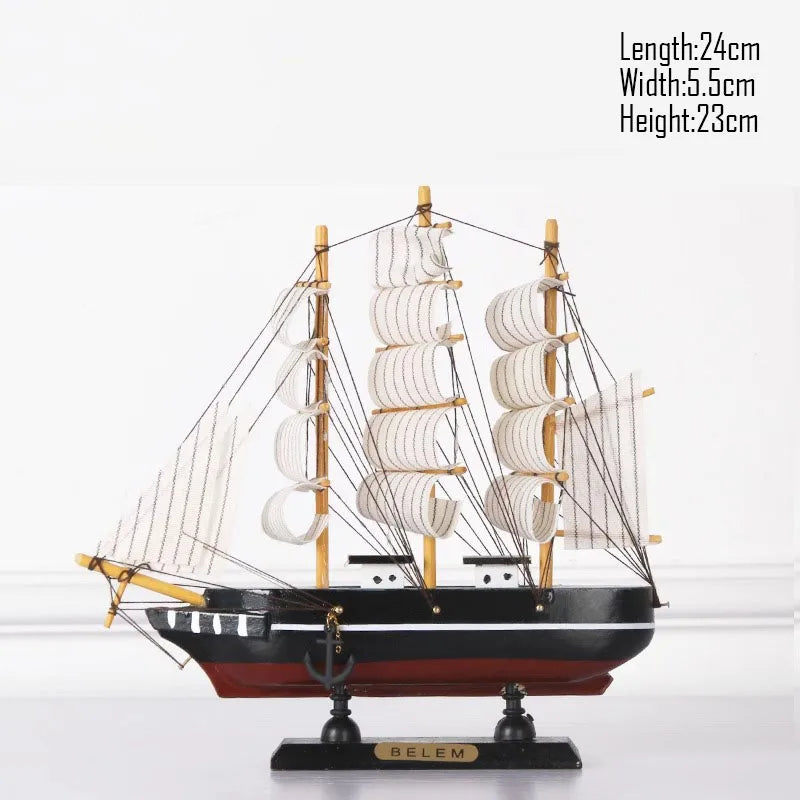 Simulation pirate boat Room Ornaments,Handmade Wooden Ship,Home Decoration,Study Office Decoration,Children's Day,Birthday Gift Zagiz