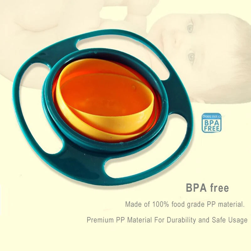 Gyro Bowl Children Rotary Balance Feeding Dish Zagiz