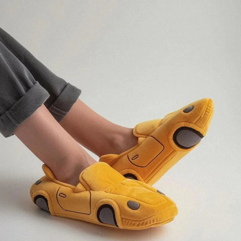 Racing Car Plush Slippers Zagiz