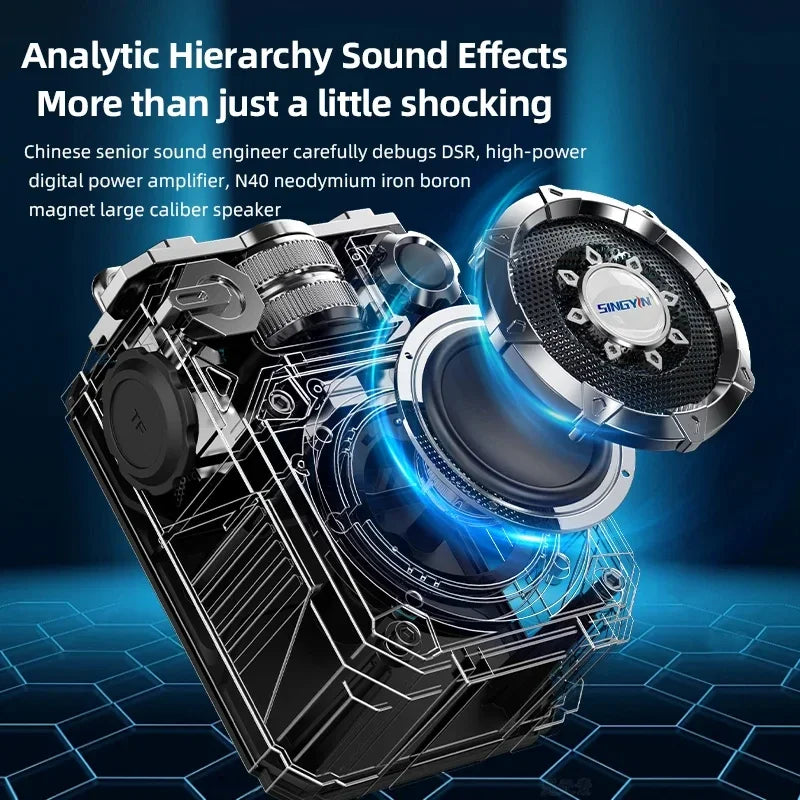 Mecha Style Bluetooth Speaker Portable Subwoofer Zagiz