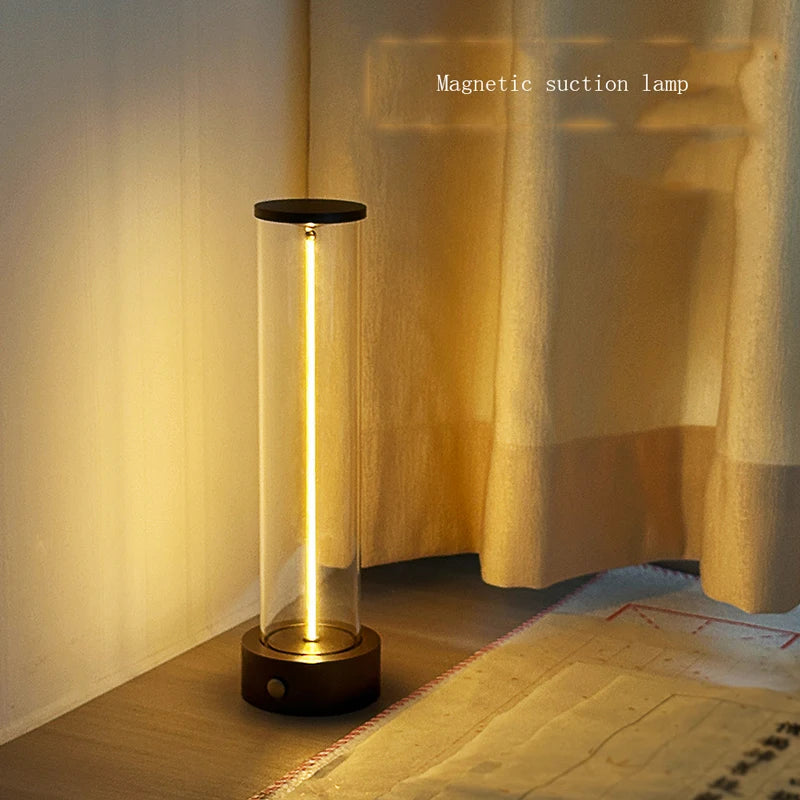 New Magnetic Suction Light With Three Brightness Levels, LED Ambient Light With Adjustable Outdoor Magnetic Suction Light Zagiz
