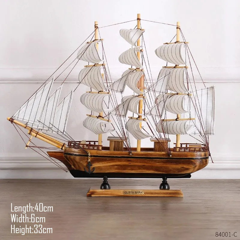 Simulation pirate boat Room Ornaments,Handmade Wooden Ship,Home Decoration,Study Office Decoration,Children's Day,Birthday Gift Zagiz