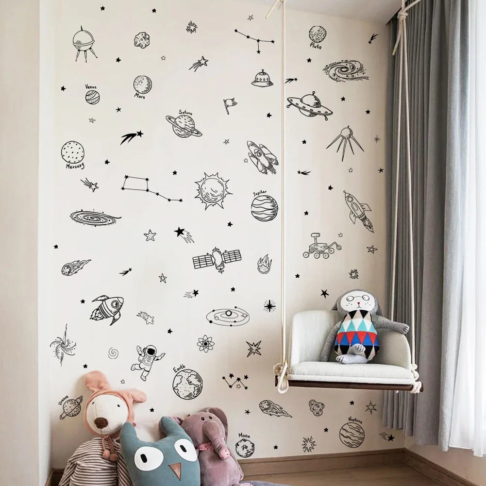 Universe Theme Pattern Wall Sticker