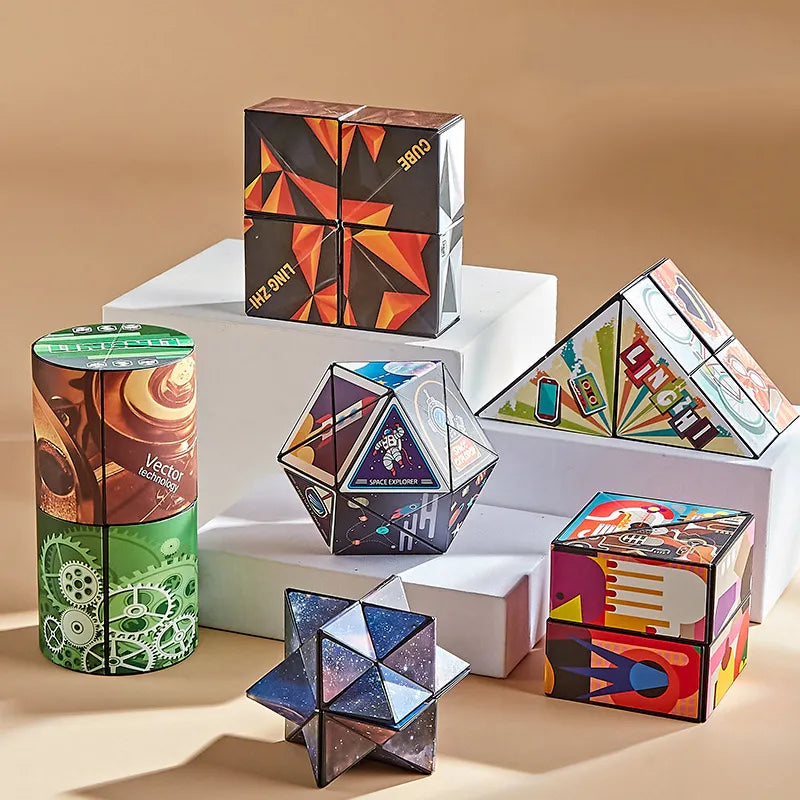Shape Shifting Box Geometric Changeable Magnetic Magic Cube Zagiz