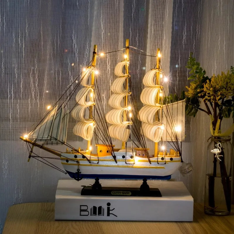 Simulation pirate boat Room Ornaments,Handmade Wooden Ship,Home Decoration,Study Office Decoration,Children's Day,Birthday Gift Zagiz