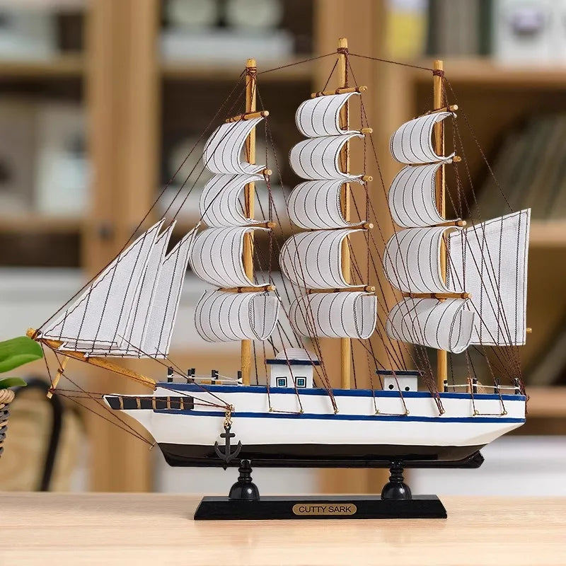 Simulation pirate boat Room Ornaments,Handmade Wooden Ship,Home Decoration,Study Office Decoration,Children's Day,Birthday Gift Zagiz