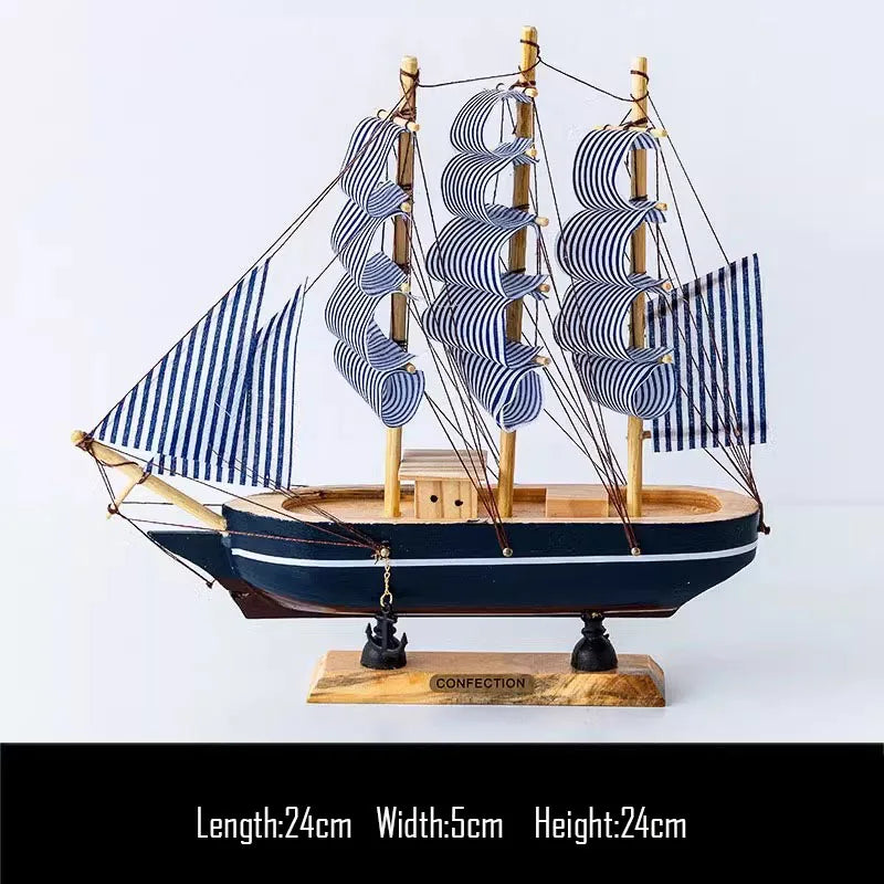 Simulation pirate boat Room Ornaments,Handmade Wooden Ship,Home Decoration,Study Office Decoration,Children's Day,Birthday Gift Zagiz