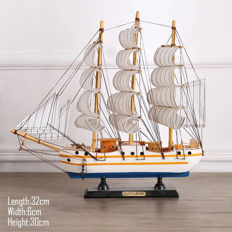 Simulation pirate boat Room Ornaments,Handmade Wooden Ship,Home Decoration,Study Office Decoration,Children's Day,Birthday Gift Zagiz
