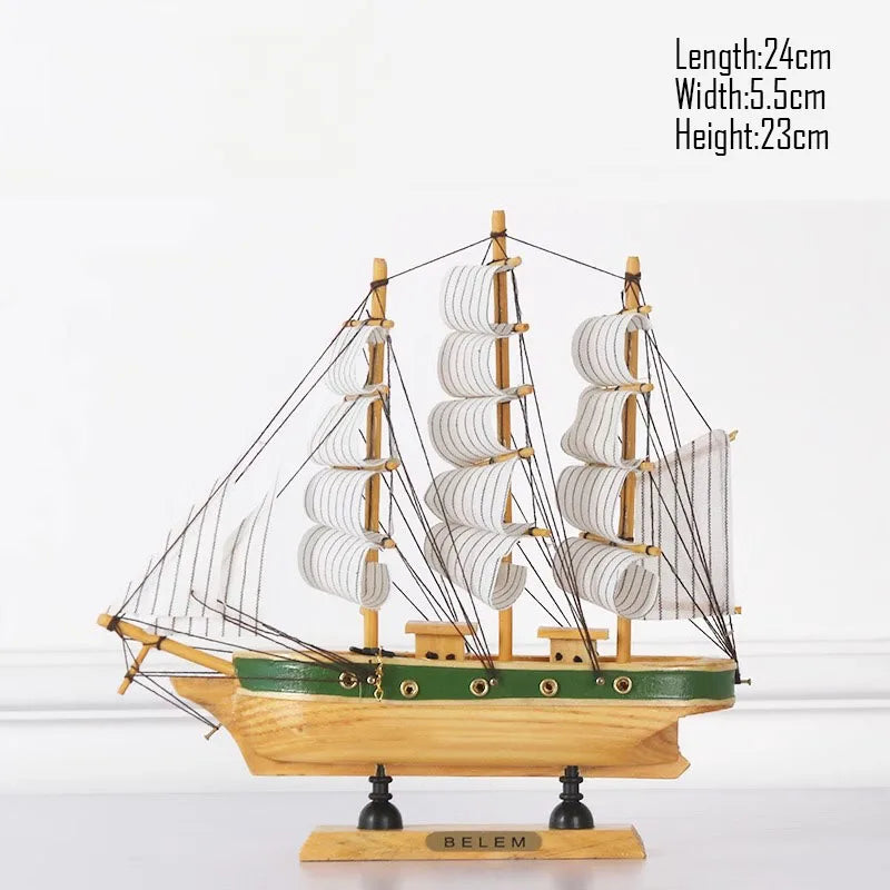 Simulation pirate boat Room Ornaments,Handmade Wooden Ship,Home Decoration,Study Office Decoration,Children's Day,Birthday Gift Zagiz